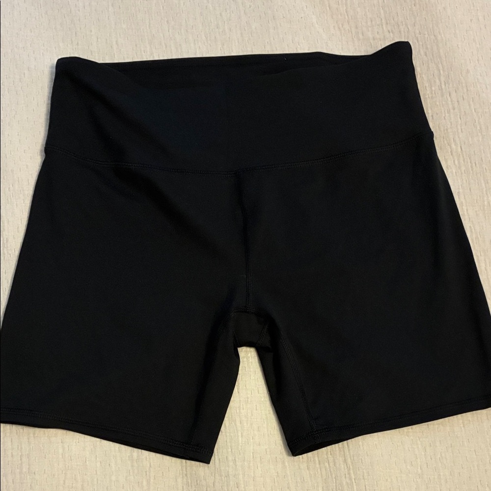 Women's Black High-Waisted Bike Shorts